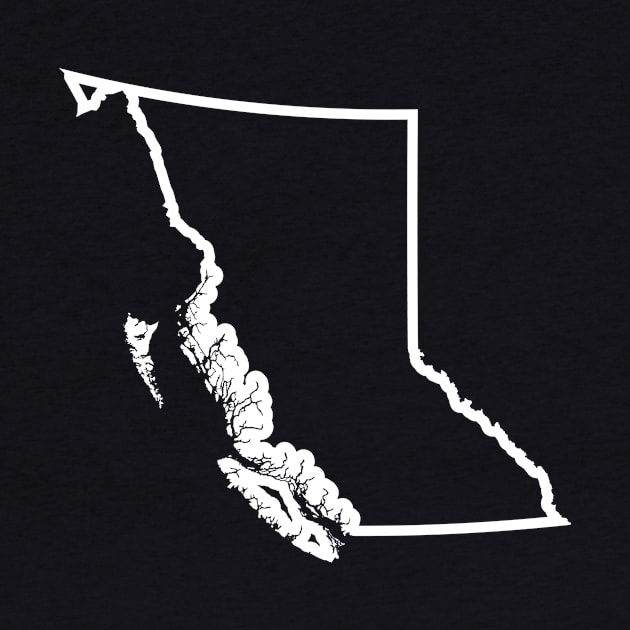 Canada British Columbia Outline by loudestkitten